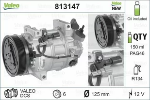 VALEO Kompresor, klimatyzacja 813147 - Akcesoria do klimatyzacji i ogrzewania - miniaturka - grafika 1