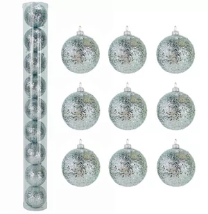 BOMBKI CHOINKOWE PLASTIKOWE SREBRNE BROKATOWE 60 MM ZESTAW 9 SZT BOMBKI I OZDOBY CHOINKOWE - Bombki BOMBKI CHOINKOWE PLASTIKOWE SREBRNE BROKATOWE 60 MM ZESTAW 9 SZT BOMBKI I OZDOBY CHOINKOWE - Bombki - miniaturka - grafika 1
