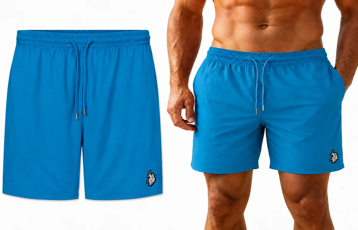 U.S. POLO ASSN. - MĘSKIE KĄPIELÓWKI - NIEBIESKIE XXXL