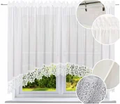 Firany - Firana gotowa Firany 180x400 cm Firanki z gipiura - miniaturka - grafika 1
