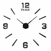Zegary - Zegar ścienny Diy BAST 3D czarny - miniaturka - grafika 1