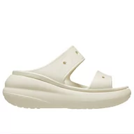 Klapki i japonki damskie - Klapki Crocs Crush Sandal 207670-2Y2 - beżowe - miniaturka - grafika 1