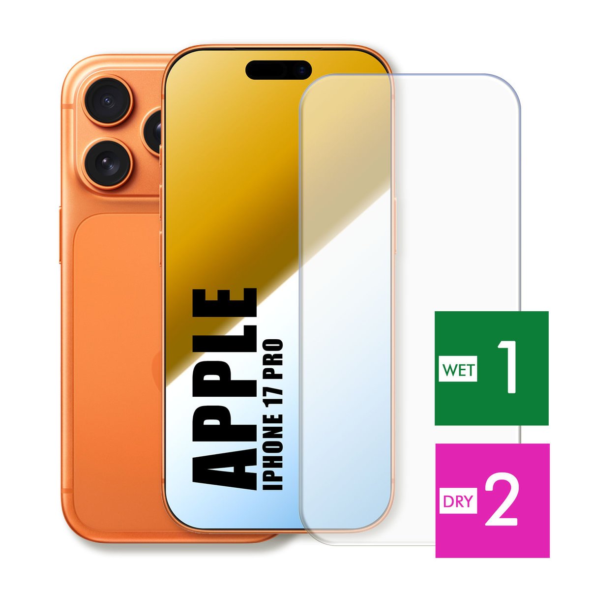 SZKŁO HARTOWANE DO APPLE IPHONE 17 PRO SZYBKA 9H OCHRONNE PANCERNE