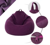 Pokrowce na meble - POKROWIEC NA PUFĘ PUF WOREK FIOLETOWY 70x80cm - miniaturka - grafika 1