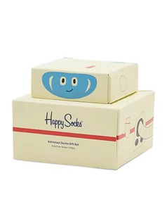 Skarpetki dla dzieci - Happy Socks Zestaw 3 par wysokich skarpet dziecięcych XKAST08-2200 Kolorowy - grafika 1