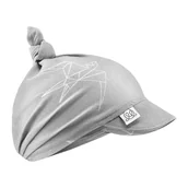 Czapki dla dzieci - Chustka bambusowa z daszkiem wiązana - Jaskółki - miniaturka - grafika 1