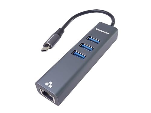 Adapter PREMIUMCORD USB-C na Gigabit 10/100/1000Mbps +3x złącze USB3.0