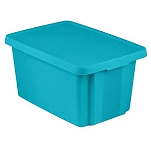 Curver POJEMNIK ESSENTIALS 45L Z PRZYKRYWKĄ NIEBIESKI - Pojemniki kuchenne - miniaturka - grafika 1