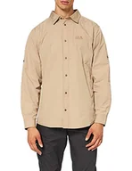 Koszule męskie - Jack Wolfskin Męska koszula Lakeside Roll-up brązowy Piaskowa wydma XL 1402822-265-X-Large - miniaturka - grafika 1