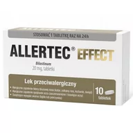 Leki na alergię - Allertec Effect 20mg x10 tabletek - miniaturka - grafika 1