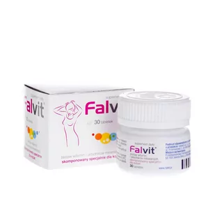 Falvit x 30 tabl drażowanych - Witaminy i minerały Falvit x 30 tabl drażowanych - Witaminy i minerały - miniaturka - grafika 1