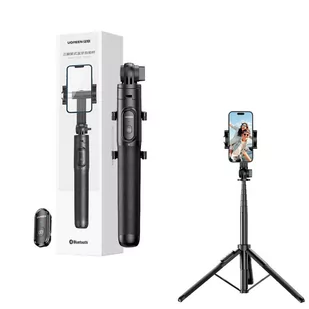 UGREEN 15062 Selfie stick tripod z pilotem Bluetooth czarny - Selfie stick - miniaturka - grafika 1
