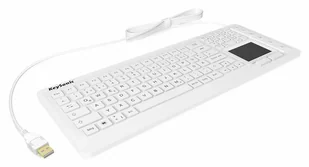 KeySonic KSK-6231INEL klawiatura Uniwersalne USB QWERTZ Niemiecki Biały KSK-6231INEL (DE) - Klawiatury - miniaturka - grafika 1