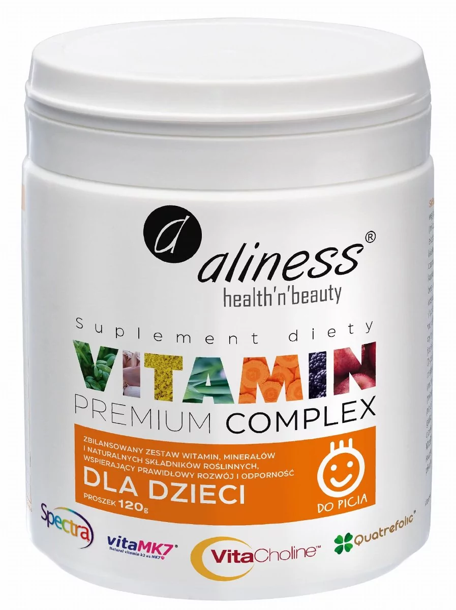 Aliness Premium Vitamin Complex dla dzieci w proszku 120g 6D09-95083