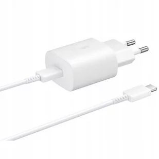 Ładowarka Samsung Fast Charge 25W + Kabel Usb C - Ładowarki do telefonów - miniaturka - grafika 1