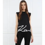 Koszulki i topy damskie - Karl Lagerfeld Top | Regular Fit - miniaturka - grafika 1
