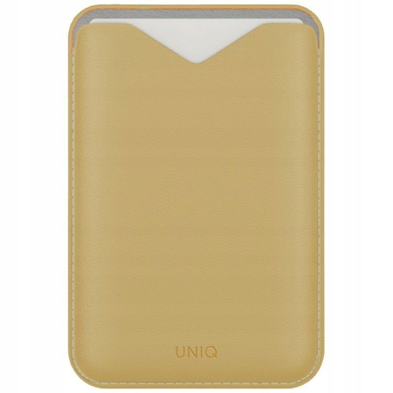 Magnetyczny portfel Uniq Lyden Evo stojak na telefon żółty