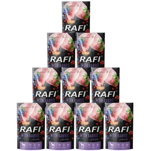 DOLINA NOTECI Rafi z królikiem 10x500g - Mokra karma dla psów - miniaturka - grafika 1