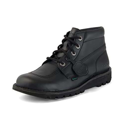 Kickers Klasyczne botki Kick Hi, wegańskie, bardzo wygodne, dodatkowa trwałość, jakość, czarne, unisex, Czarny, 46 EU