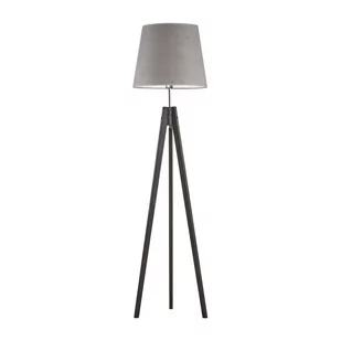 Lampa podłogowa w stylu skandynawskim ARUBA VELUR - kolor abażura: szary - Lampy stojące - miniaturka - grafika 1