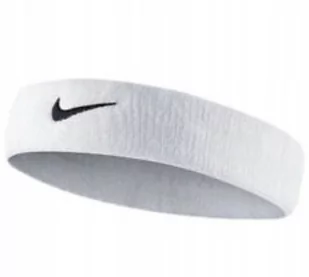 OPASKA NA GŁOWĘ NIKE SPORT UNIWERSALNA FROTKA TRENING PREZENT BIAŁA - Ozdoby do włosów - miniaturka - grafika 1