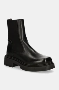Steve Madden sztyblety skórzane Churro damskie kolor czarny na platformie SM11003363 - Botki damskie - miniaturka - grafika 1