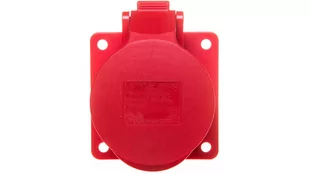 PCE Gniazdo siłowe tablicowe proste Twist IP44 16A 400V 3P+Z+N 75x75mm 315-6f7 - Gniazdka elektryczne - miniaturka - grafika 1