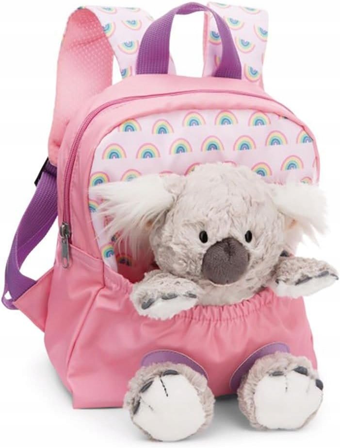 Plecak Dziecięcy z Pluszakiem 2 w 1 Plecaczek Przedszkolny z Przytulanką