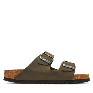 Klapki Birkenstock Arizona Sfb 1019377 Khaki - Klapki i japonki damskie - miniaturka - grafika 1