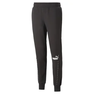 Spodnie Puma Ess Block X Tape Sweatpants Fl Cl B, Mężczyźni - Spodnie sportowe męskie - miniaturka - grafika 1