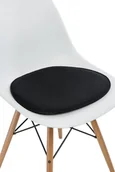 Dekoracje domu - D2.DESIGN Poduszka na krzesło Side Chair czarna D2 Design Zapytaj o rabat ! - miniaturka - grafika 1
