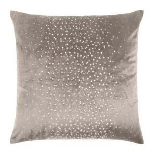 Spod Igły i Nitki, Ciemno Beżowa Poszewka Velvetowa Do Zasłony  SHINY, 45x45 cm - Poszewki na poduszki - miniaturka - grafika 1