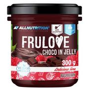 Konfitury, marmolady, powidła - ALLNUTRITION FRULOVE CHOCO IN JELLY RASPBERRY 300G - miniaturka - grafika 1