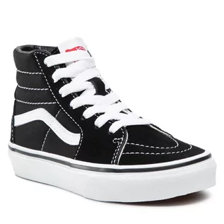 Trampki damskie - Vans Sneakersy Sk8-Hi Vn000D5F6BT Black/True White - grafika 1