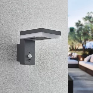 Lindby Laira kinkiet zewnętrzny solarny LED 15,5cm - Lampy ogrodowe - miniaturka - grafika 1