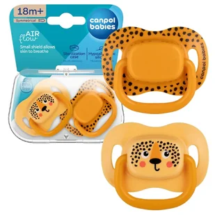 Canpol Babies Silikonowy Smoczek Symetryczny 18m+ BabiesBoo 2-pack - Smoczki uspokajające - miniaturka - grafika 1
