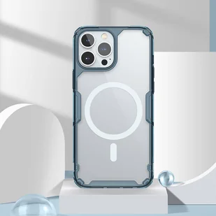 Nillkin Nature Pro Magnetic Case etui iPhone 14 Pro Max magnetyczny pokrowiec MagSafe niebieski - Etui i futerały do telefonów - miniaturka - grafika 21