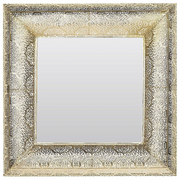 Lustra - Beliani Lustro ścienne złote 60 x 60 cm PLERIN - miniaturka - grafika 1