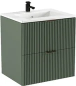 Umywalki - Elior Szałwiowa szafka wisząca z wpuszczaną umywalką H9-C94 - miniaturka - grafika 1