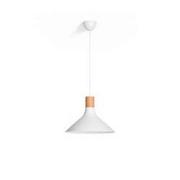 Lampy sufitowe - Tunnel - nowoczesna lampa wisząca z drewnem - miniaturka - grafika 1