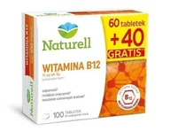 Witaminy i minerały - Naturell Witamina B12 x 100 tabl do ryzgryzania i żucia - miniaturka - grafika 1