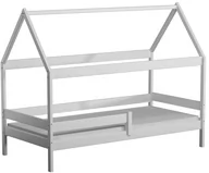 Łóżka dla dzieci i młodzieży - Białe drewniane łóżko dziecięce typu domek Petit 3X 160x80 cm - miniaturka - grafika 1