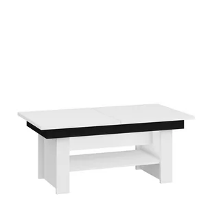 Ławostół Mexico MebloCross Biały Mat / Biały Połysk - Ławy i stoliki kawowe - miniaturka - grafika 1