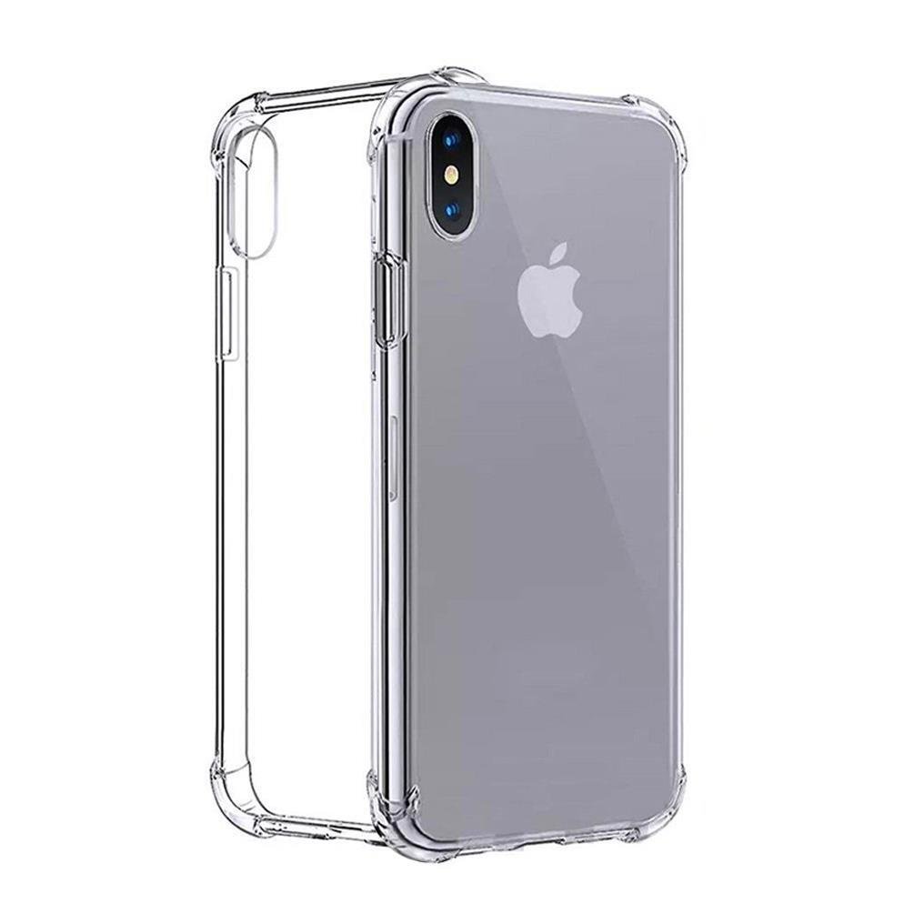 Cyoo Four Coners Silicone Cover Case dla Apple iPhone Xs Max - przezroczysty