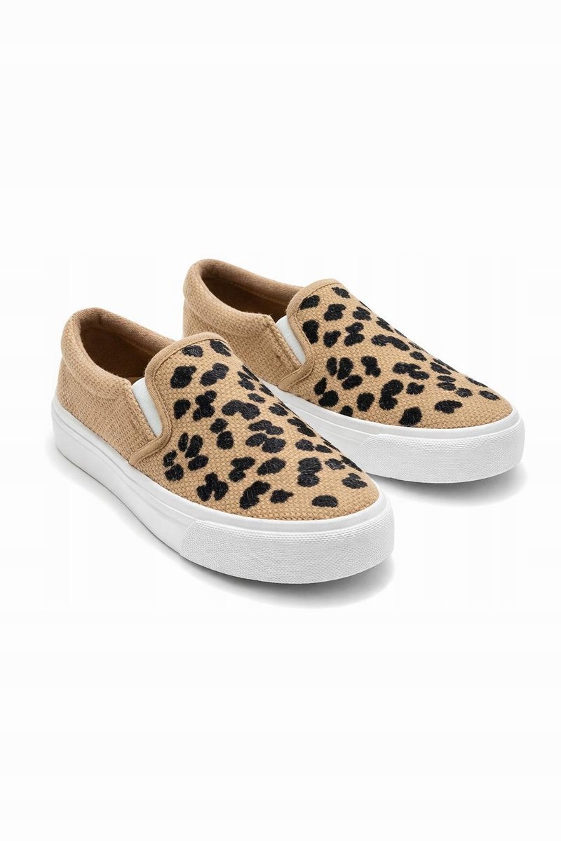ASOS TRAMPKI DAMSKIE BEŻOWE W PANTERKĘ NA BIAŁEJ PODESZWIE 38 14CA