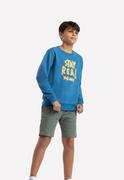 Bluzy dla chłopców - Niebieska bluza chłopięca z nadrukiem B-ANDY JUNIOR - Volcano - miniaturka - grafika 1