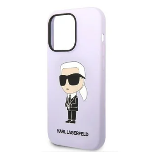 Karl Lagerfeld KLHCP14LSNIKBCU iPhone 14 Pro 6,1" hardcase purpurowy/purple Silicone Ikonik - Etui i futerały do telefonów - miniaturka - grafika 6