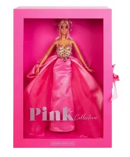 Lalka BARBIE Signature Różowa Sukienka - Lalki dla dziewczynek - miniaturka - grafika 1