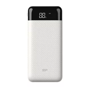 Silicon Power Powerbank GS28 20000mAh LCD 1x USB-C, 2x USB-A, 1x mUSB biały - Powerbanki - miniaturka - grafika 1