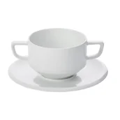 Miski i półmiski - WMF - Synergy zestaw porcelanowy bulionówka z podstawkiem 350 ml. - miniaturka - grafika 1